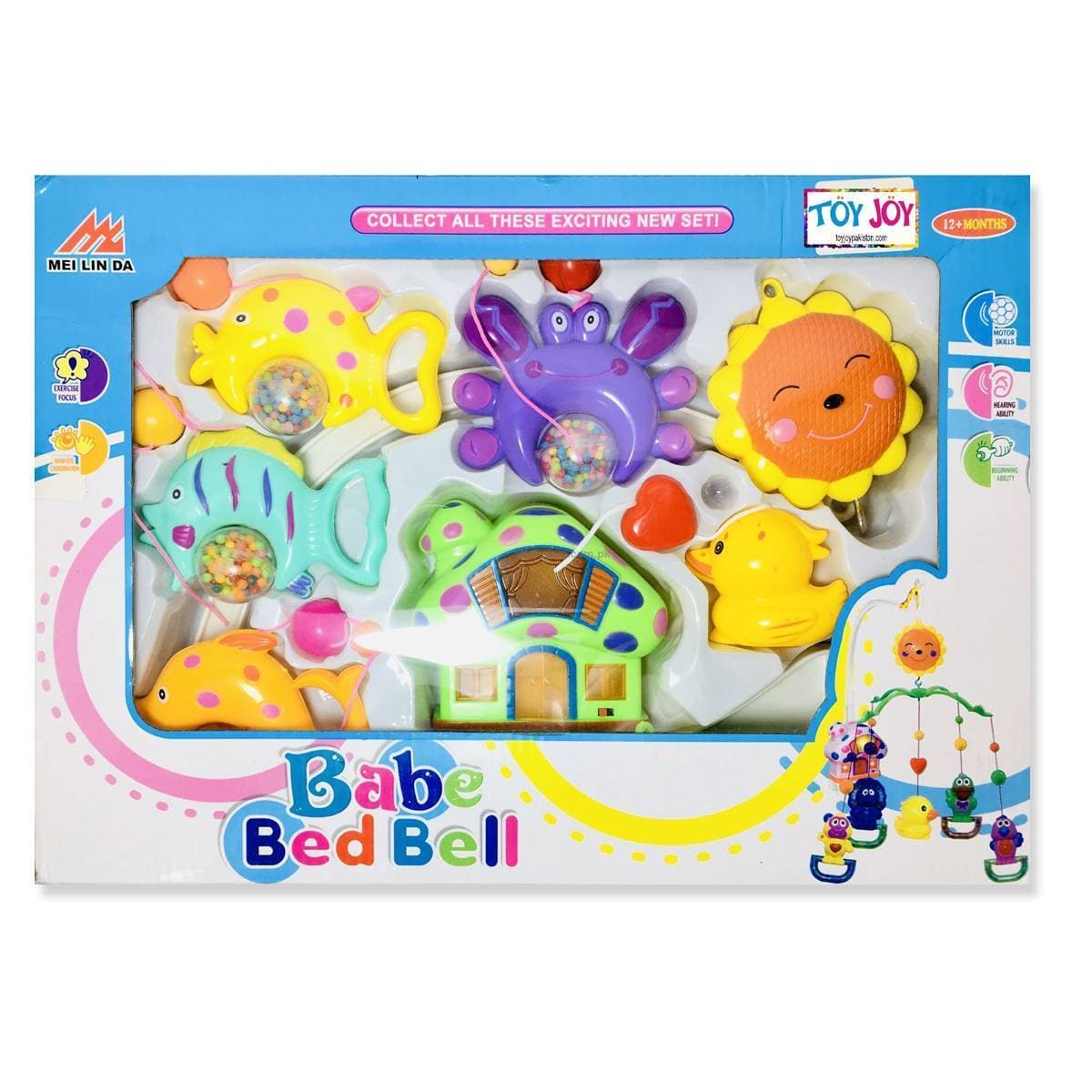 Musical Baby Cot Mobile Hanging Windup Toy - Happy Shaking Bed Bell Wind up Coat Toys  - High Quality