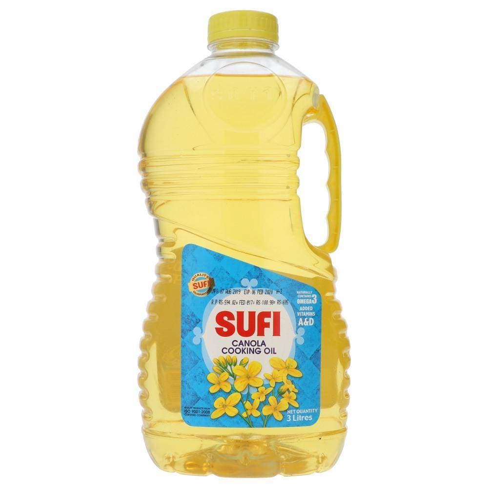 Sufi Canola Oil Bottle - 3Ltr