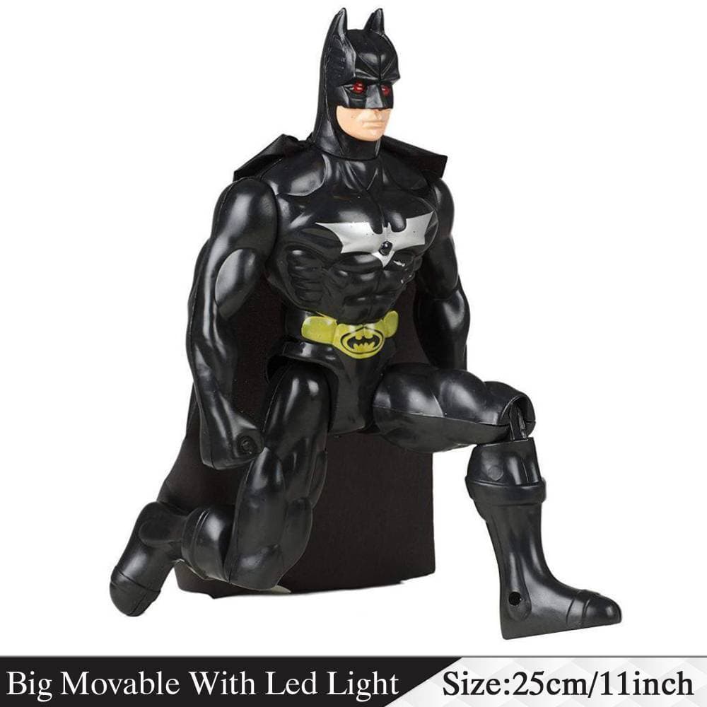 Big Large Size Batman Action Figures Toys Movable With Led Light - Size 28cm / 11 inch