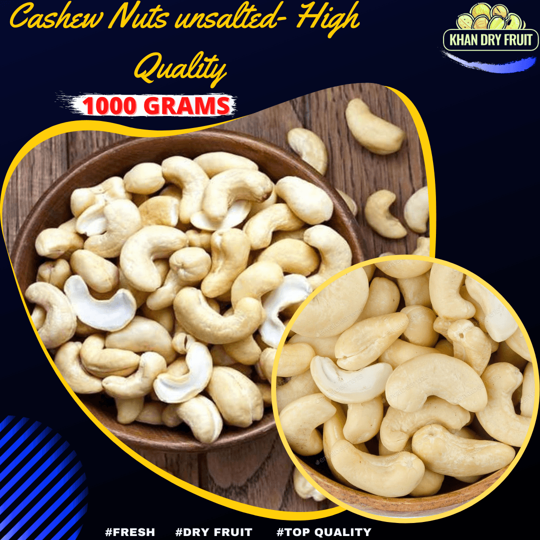 Fruiteria Cashew Nuts Unroasted Kaju 1000 Grams Packings