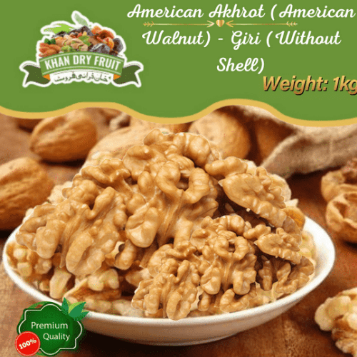 Fruiteria Walnut Without Shell Premium Quality Akhrot Giri, 1kg 1000gram Packing
