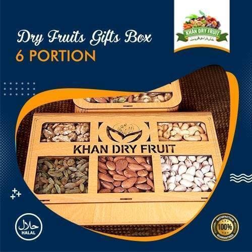 Fruiteria Dry Fruits Gifts Basket Box High Quality 6 dry fruits in Basket total dry fruits weight 1200gram