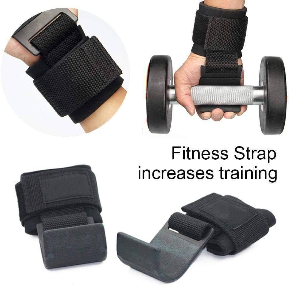 BX GEAR Weight Lifting Hook Straps-Padded Wrist Grips for Power lifting, Weightlifting,