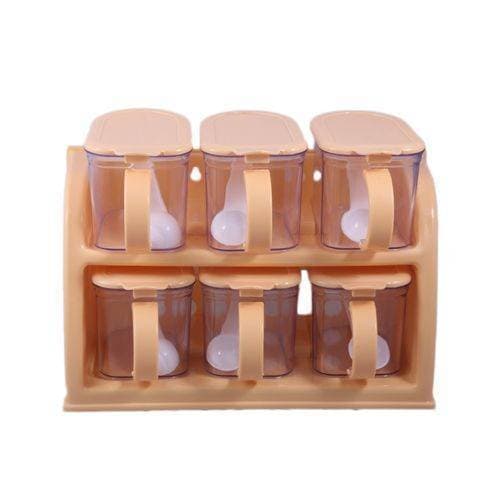 6 Piece Masala Pack Spice Rack box 6 Box with Lid Dhakan Cooking Joie