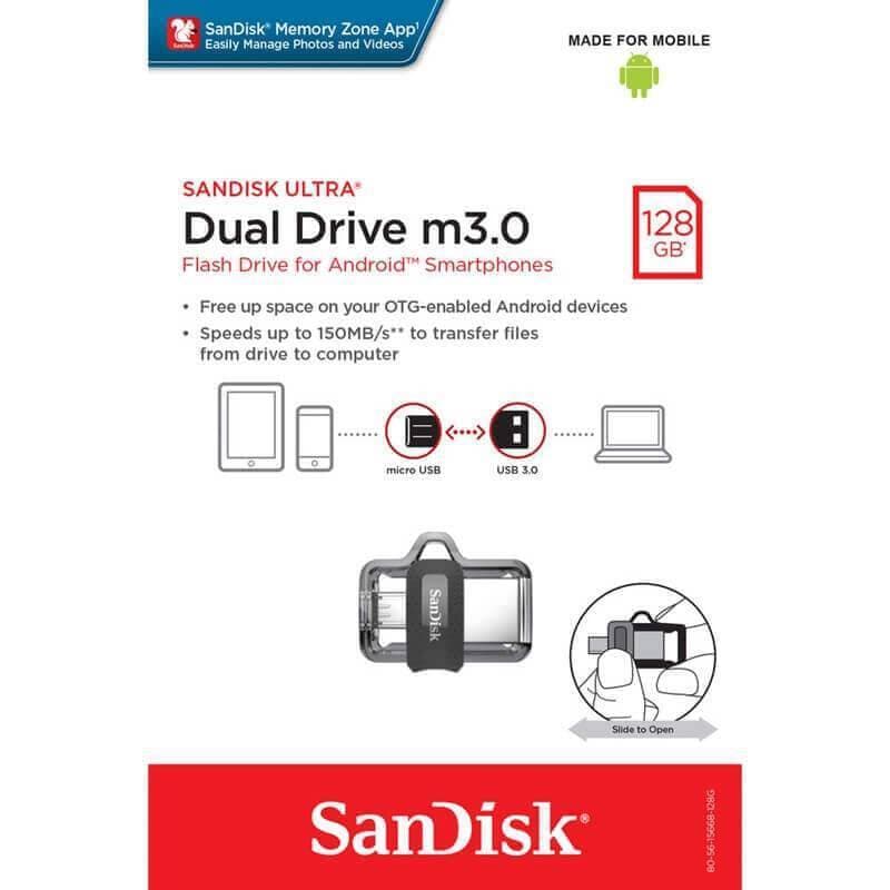 SanDisk Ultra Dual Drive m3.0 128GB 150MB/s