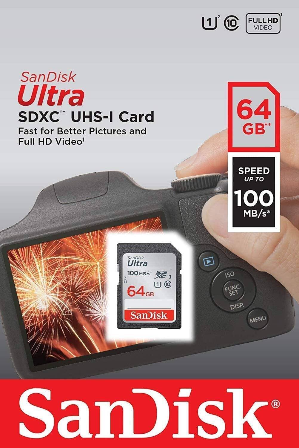 SanDisk Ultra 64GB SDXC Memory Card 120MB/s