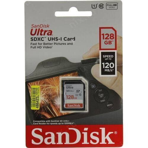 SanDisk Ultra 128GB SDXC Memory Card 120MB/s