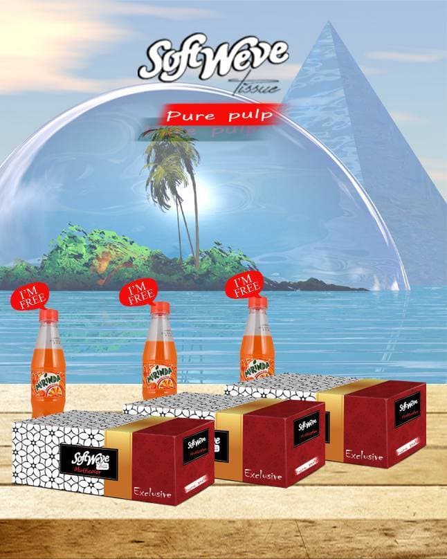Tissue Box  Exclusive buy 3 Get 3 Drinks Free