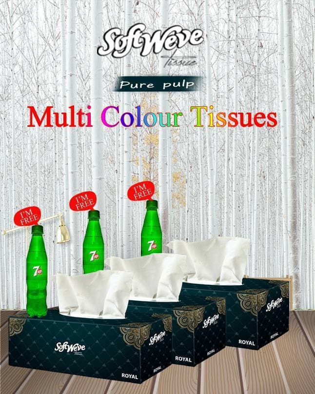 Tissue box  Exclusive buy 3 get 3 Drinks Free