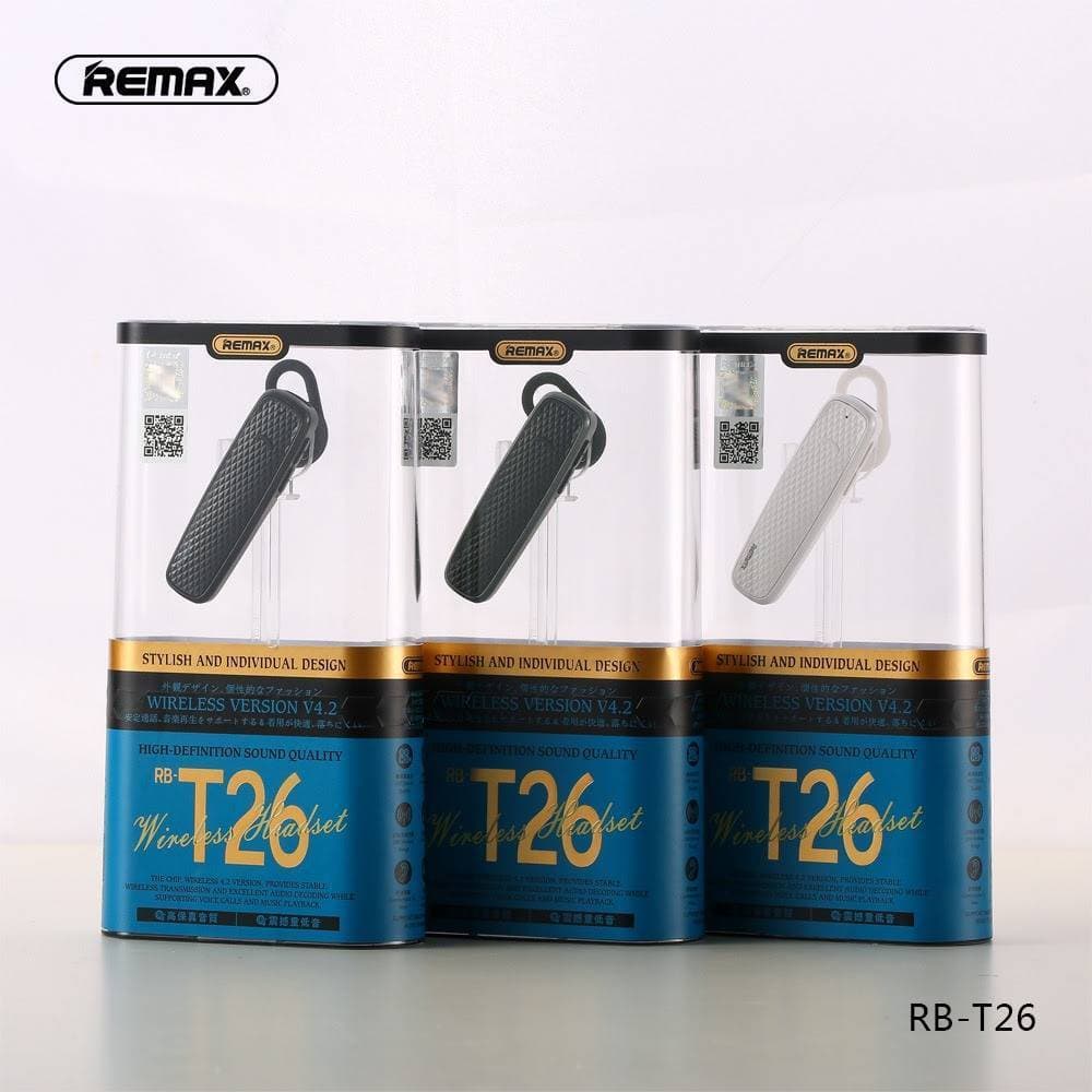 RB T26 Wireless Bluetooth Headset - Black