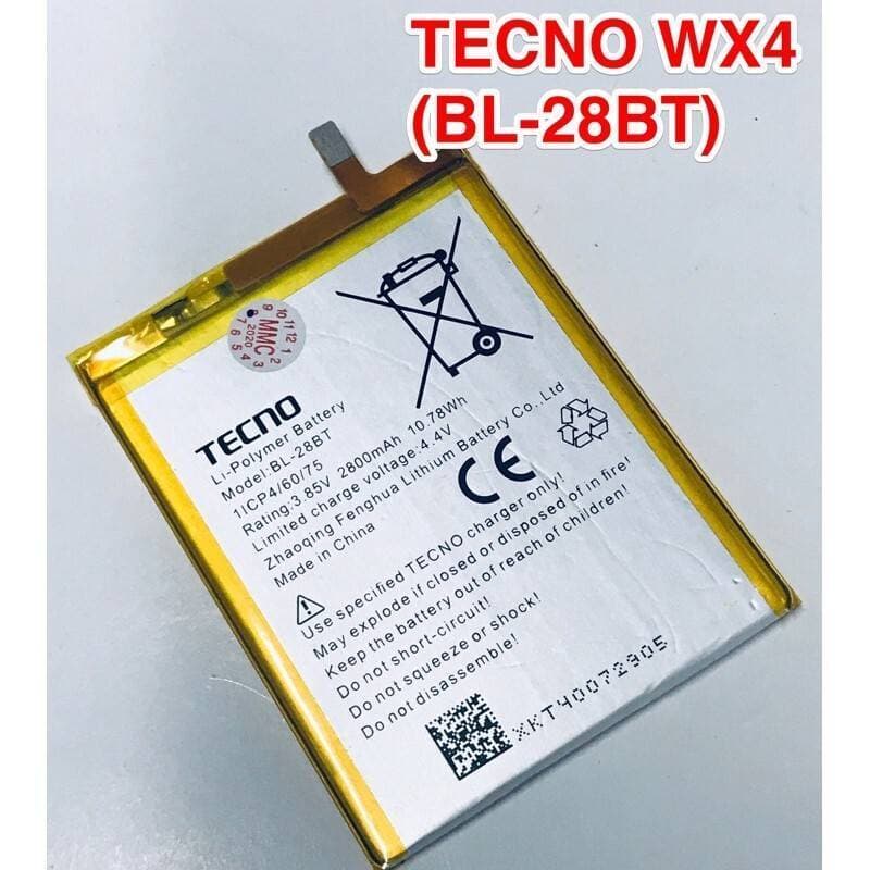 Tecno WX4 Battery Replacement BL-28BT Battery with 2800mAh Capacity