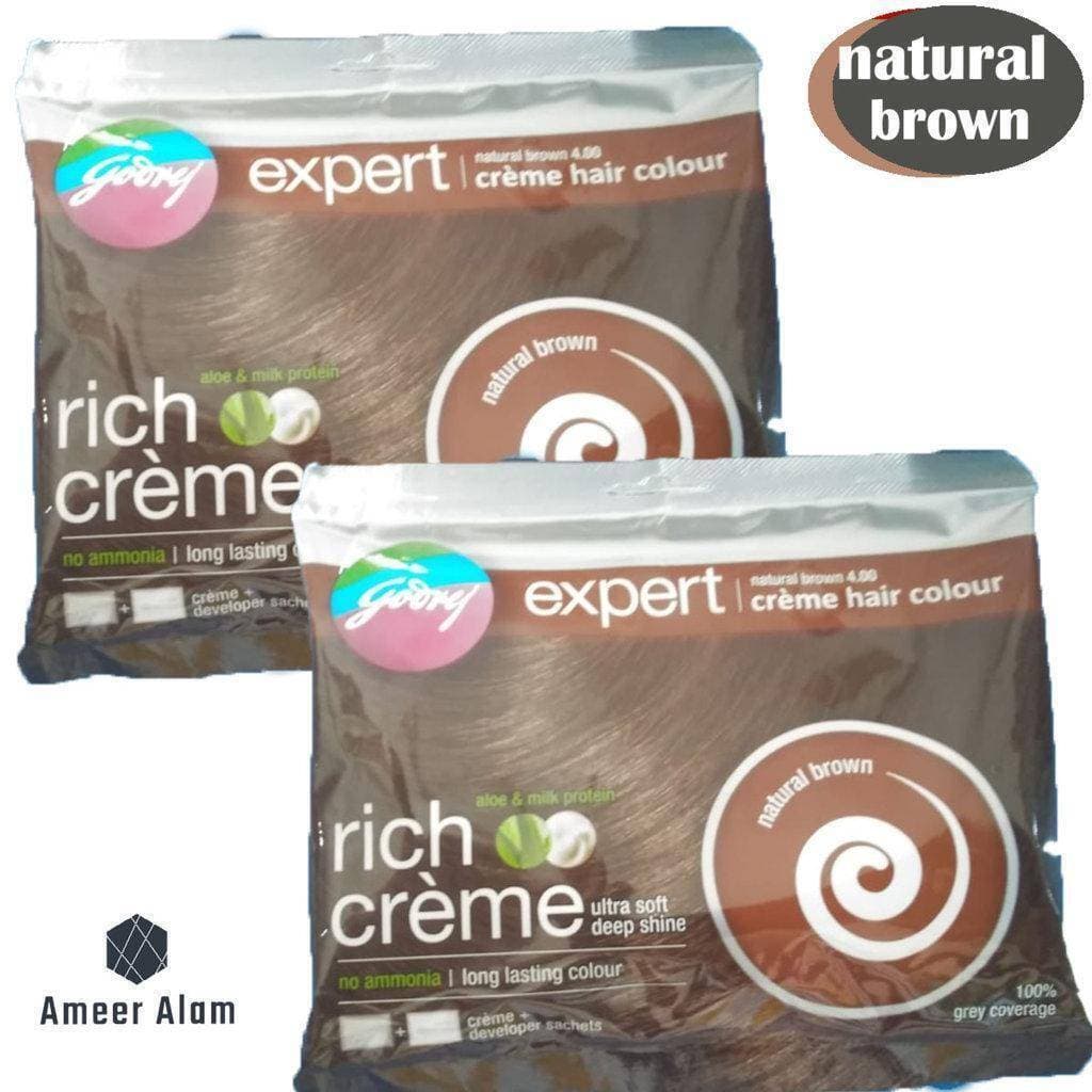 Godrej Hair Dye-Natural Brown - Pack Of 2