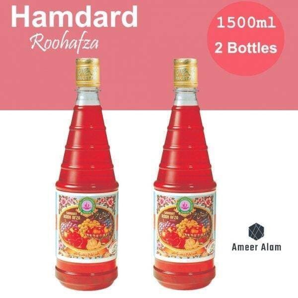 Hamdard-Rooh Afza-1500Ml-2 Bottles