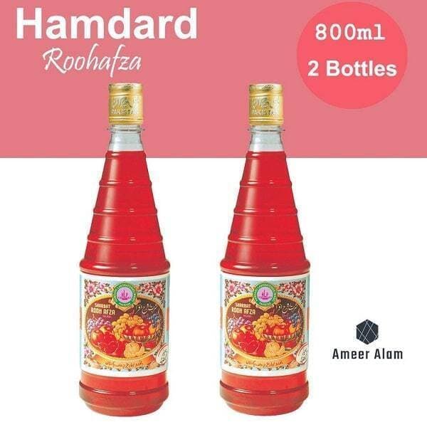 Hamdard-Rooh Afza-800Ml-2 Bottles