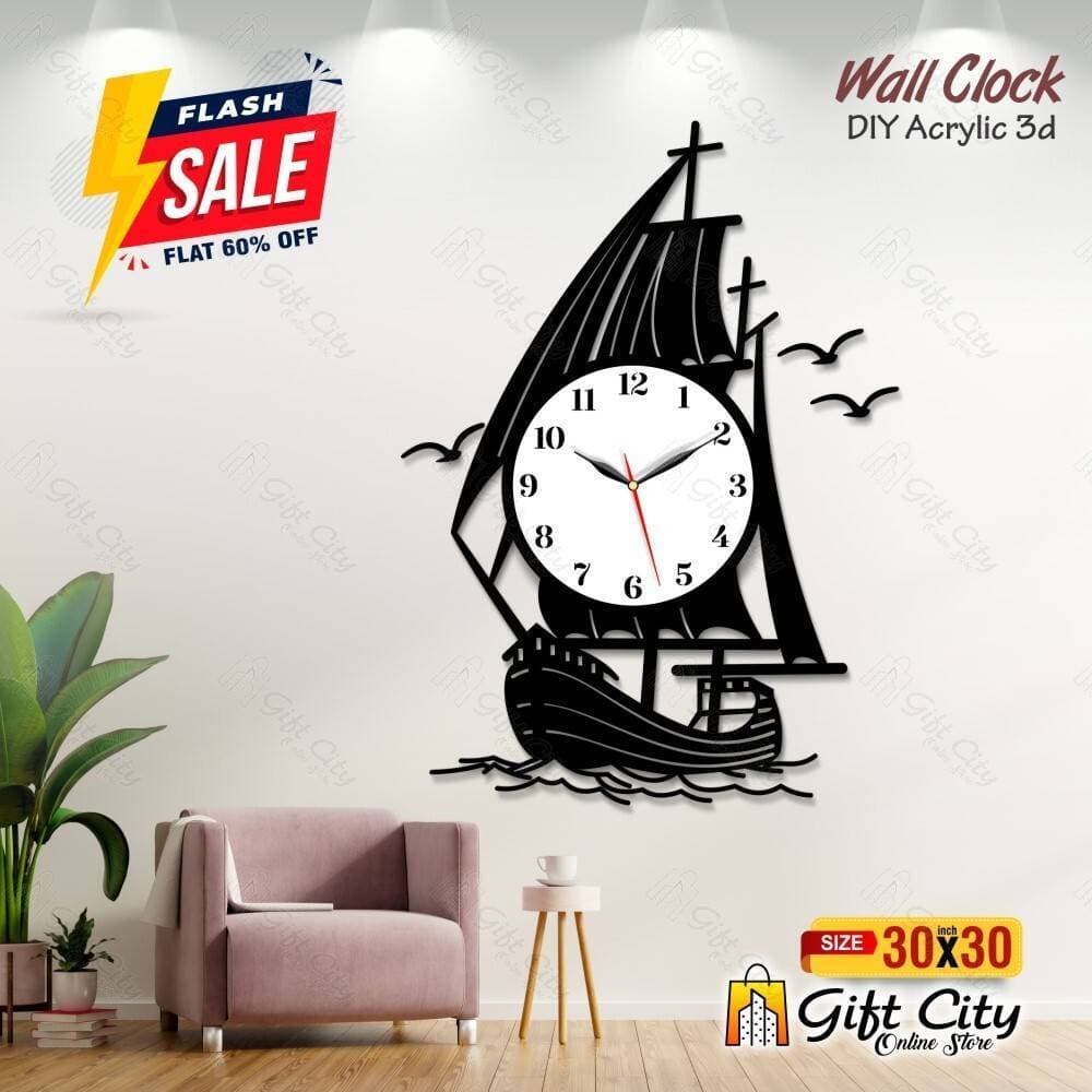 Yatch Kashti Acrylic Wall Clock - GCOS33