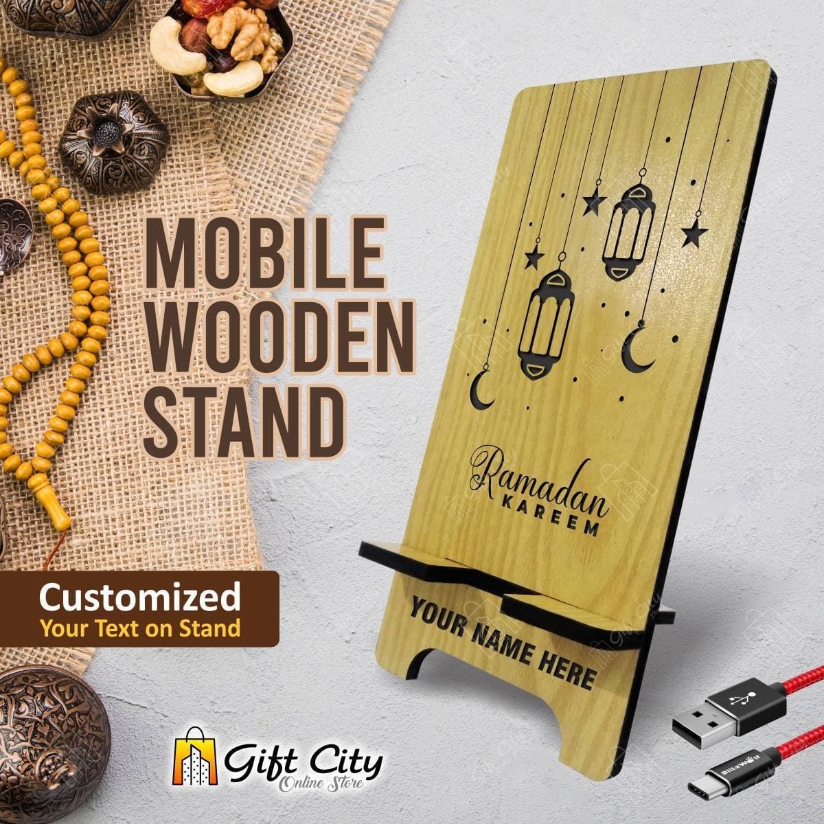 Mobile Phone Holder Stand - Ramazan Kareem - Customize
