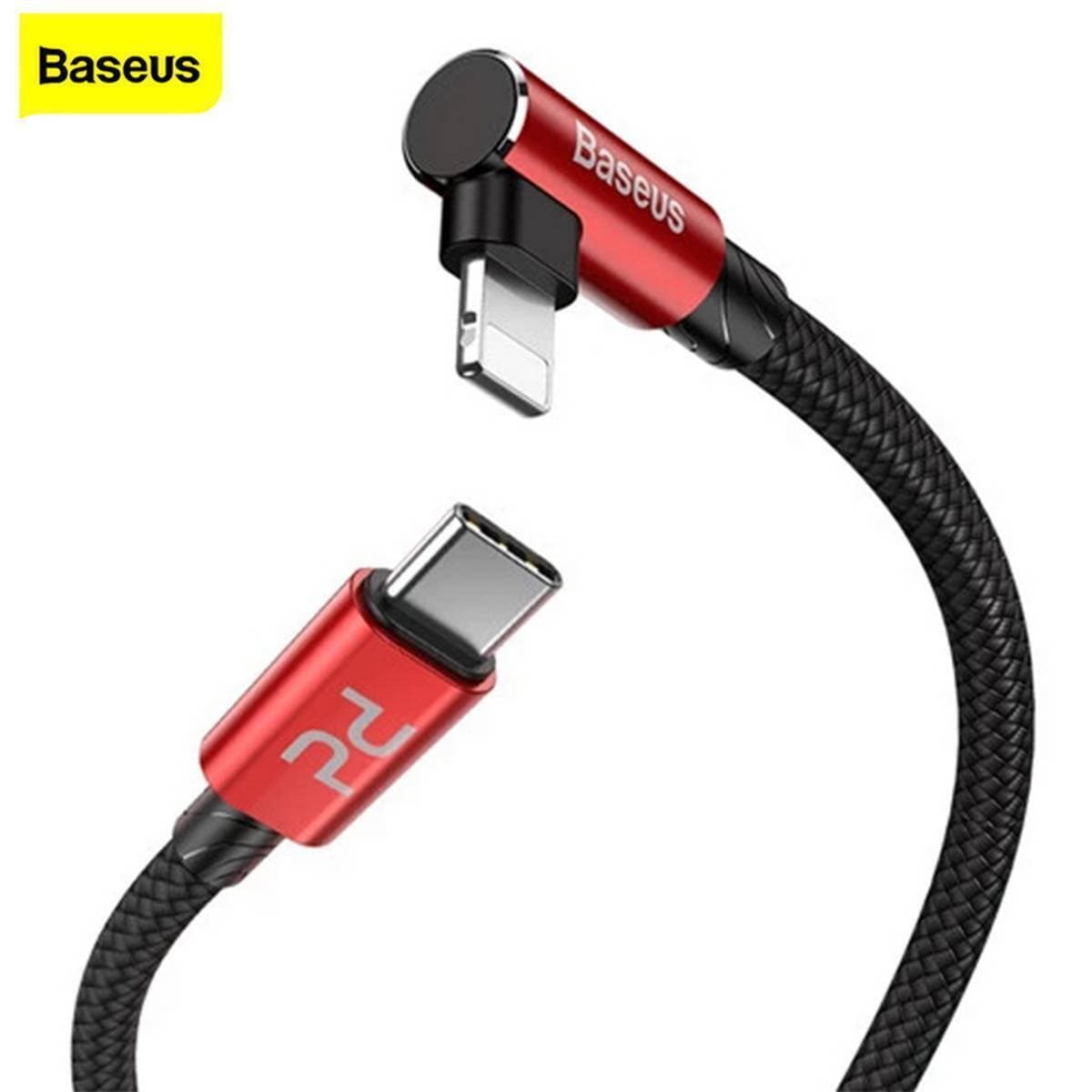 Baseus Elbow Design 18W Quick Charge PD Cable for iPhone PD Type C to for Apple Lightning Charging Cable USB C for iPhone Cable