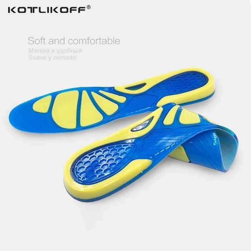 Pair Of Silicon Gel Insole For Foot And Heel Pain And Relaxation