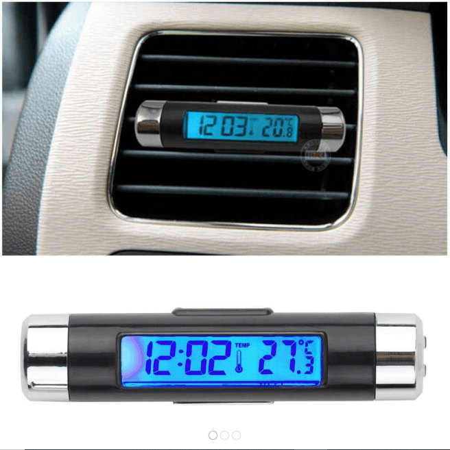 Car Digital Backlight Automotive Thermometer Clock