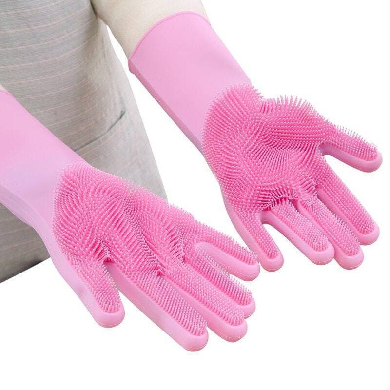 Kitchen Cleaning Gloves Soft Silicon - 1 Pair