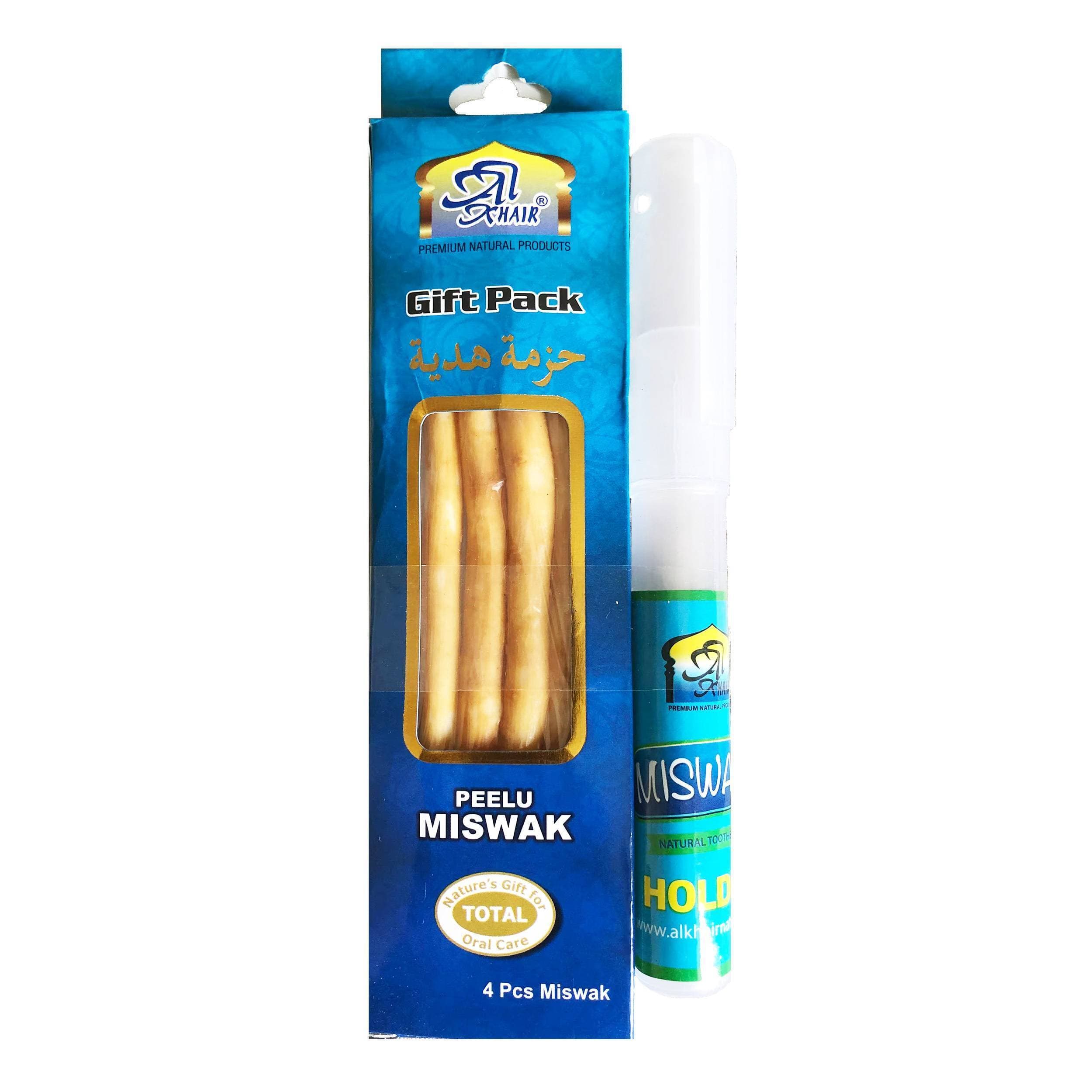 Pack of 4 Miswaks with Pen Shaped Holder