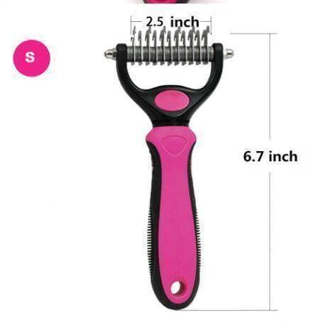 Hair Dematting Comb For Pets - De-Shedding Tool & Undercoat Rake - Suitable For Dogs And Cats
