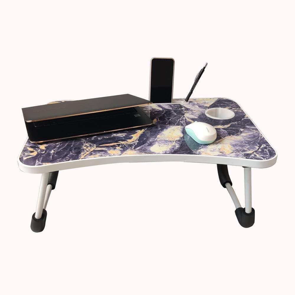 Relaxsit Foldable E-Laptop Table Stand with Multiple Slots - Blue