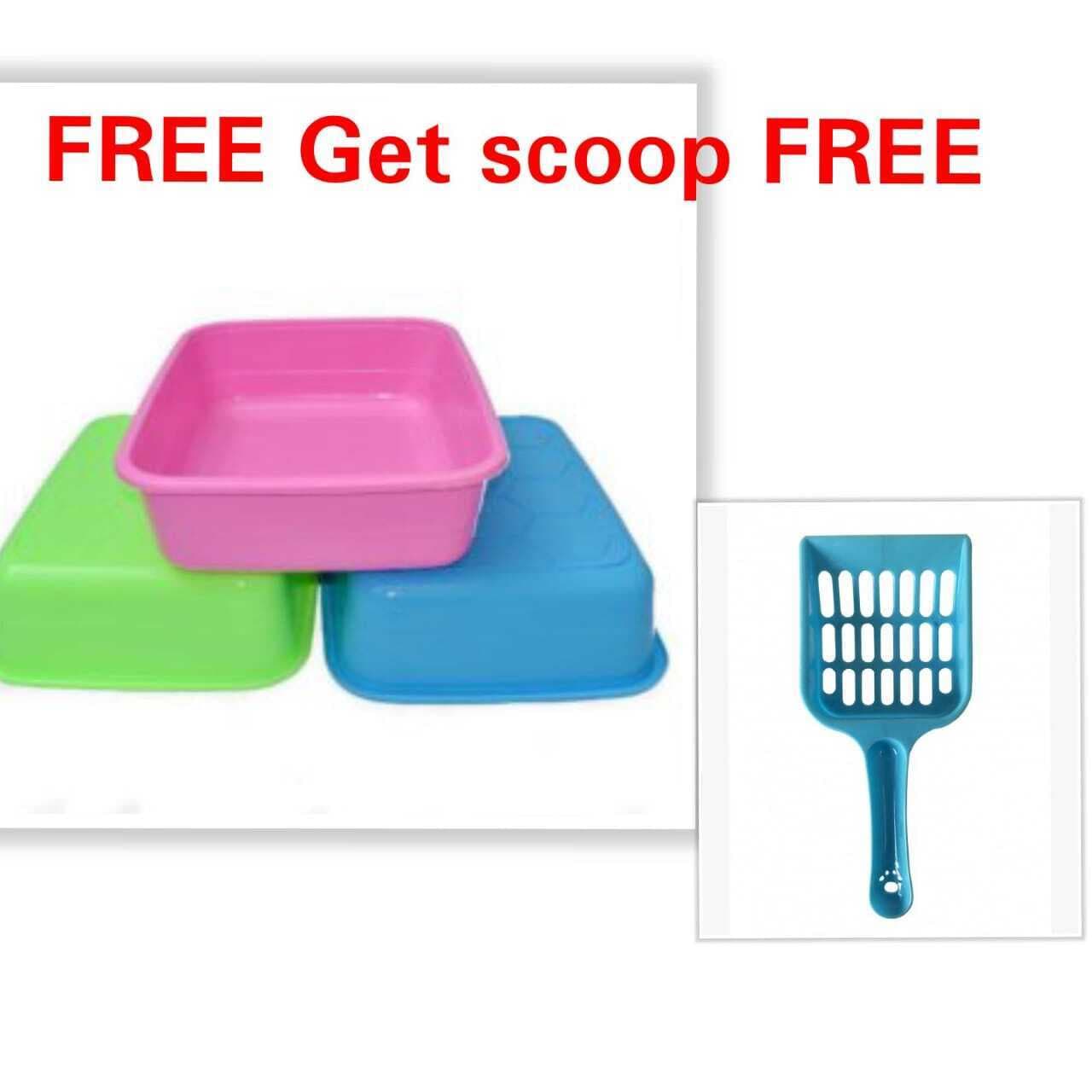 Royal Imported - Large Litter Tray & Fit Size - For Your Cats (Multi Colour) With Free Scoop