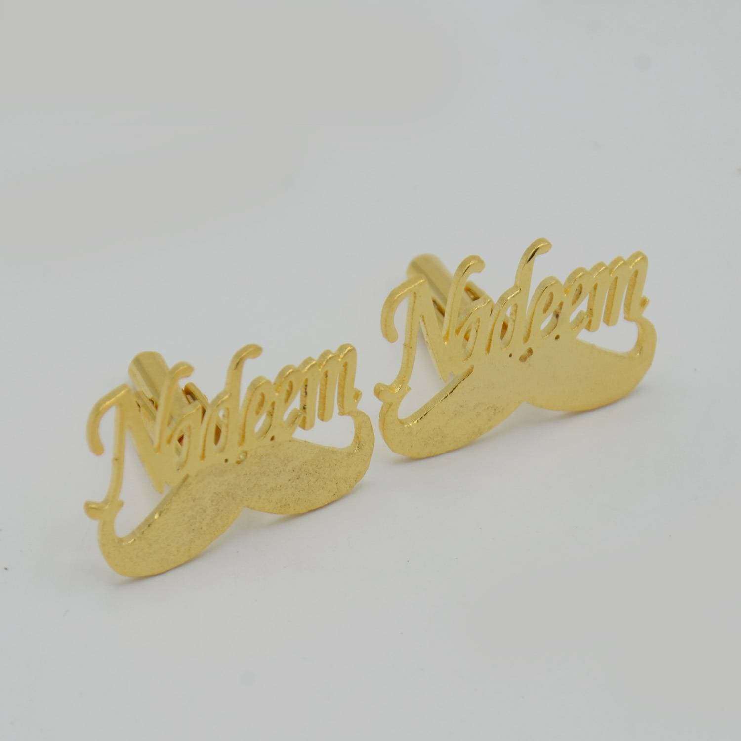 Customized Name With Moch Cufflinks - Shabnam Work Cufflinks - Gift Set For Men Gift Item