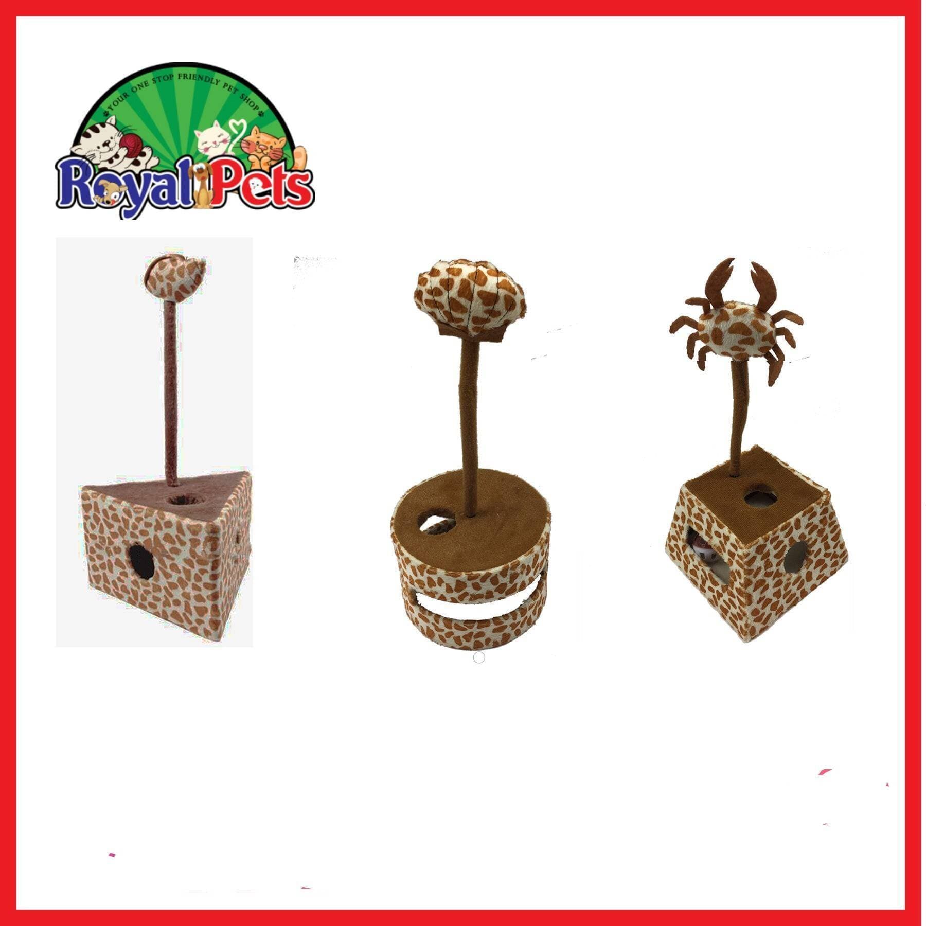 Mouse / Ball and Spring Cat Toy - Scratching Post