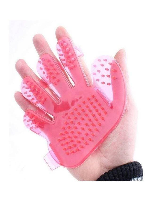 Pets Bath Glove-pink