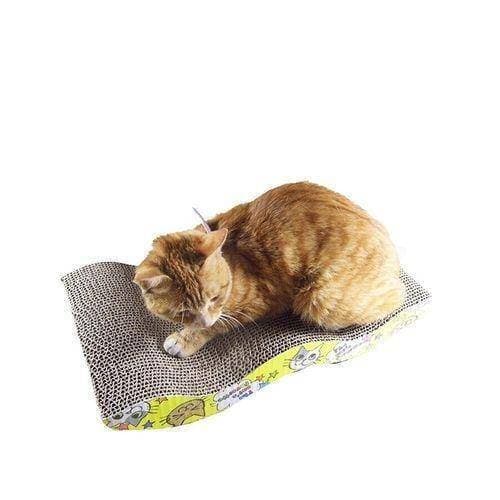 Wave-Shape Cat Scratchier Board For Cats