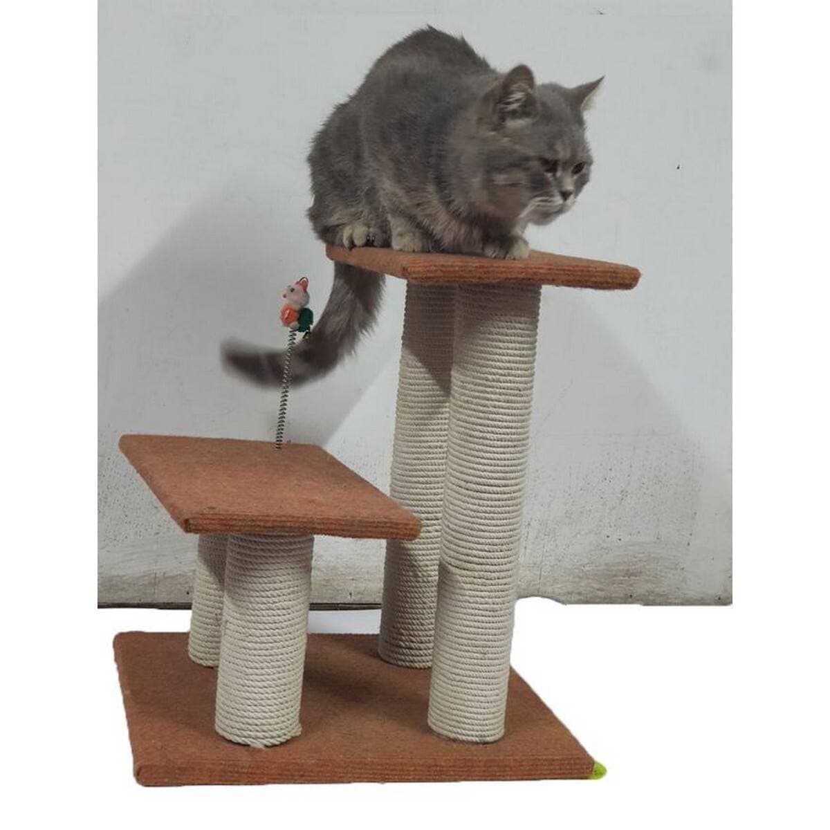Double Pole Scratching Post For Cats