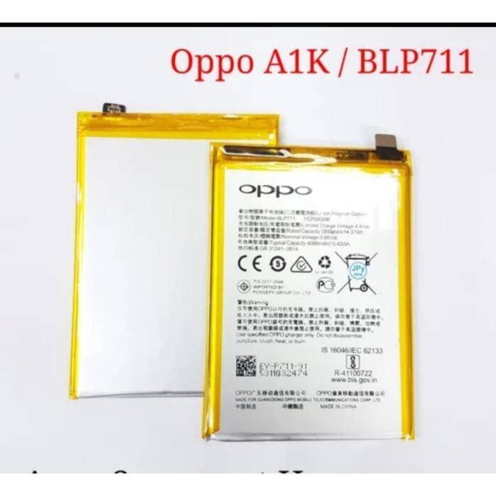 Oppo A1K Battery Replacement BLP711 Battery With 4000mAh Capacity