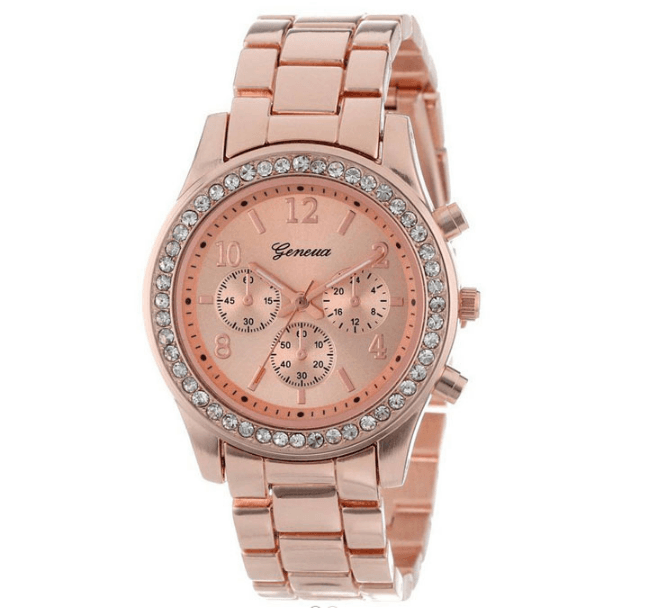 Classic Geneva Quartz Ladies Watch