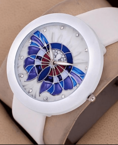Blue Butterfly Watch For Ladies