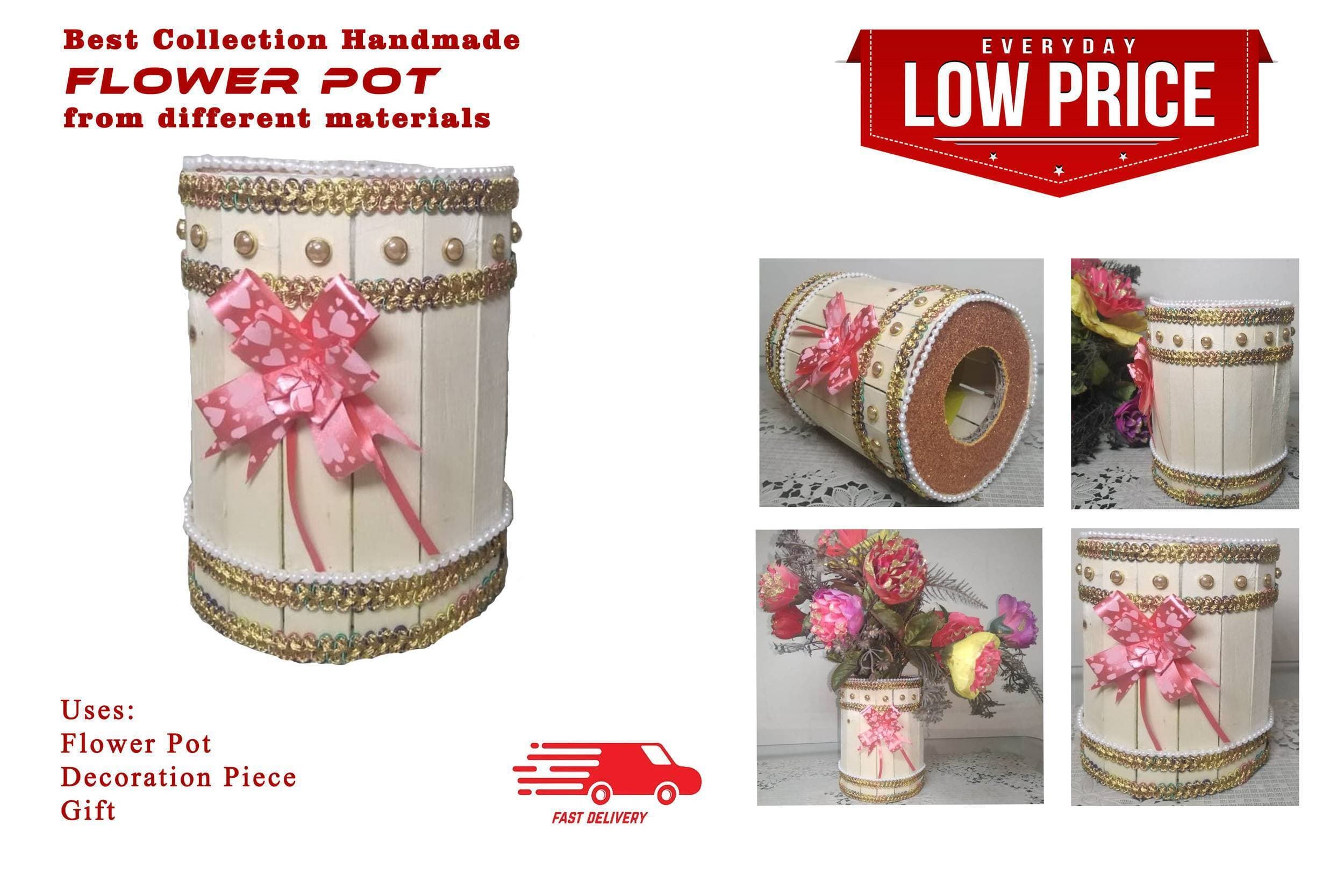 Beautiful Flower Pot / Home Decoration / Gift