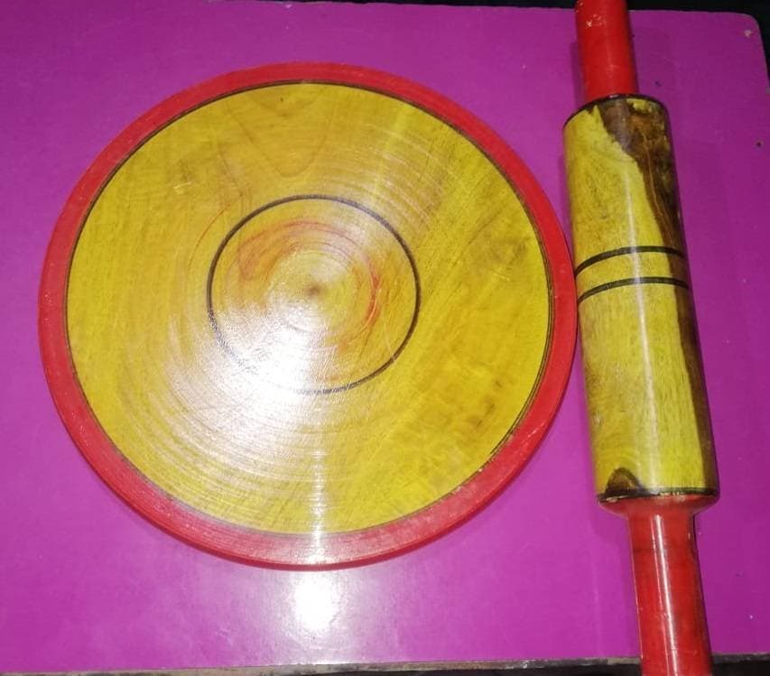Pin Roller Patta Belan Chakra Roti Maker Kitchen Utensils Non Stick Wood