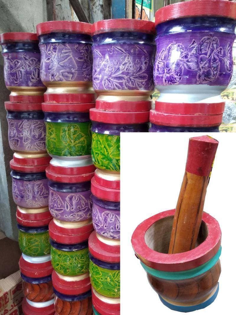 Hawan Dasta Imam Dasta Ukhri Mochi Mortar and Pestle Wood Material