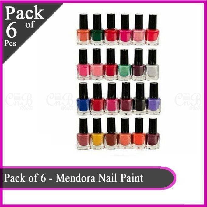 Pack of 6 PCS - Nail Polish ( Random Colors )