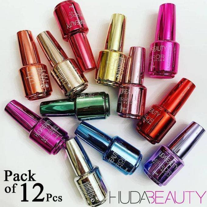 Pack Of 12 Pcs - High Quality Colorful Nail Polish