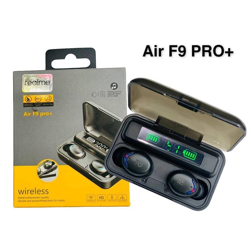 F9 Pro Plus Smart Bluetooth Black Earbuds With Touch Control Sensor