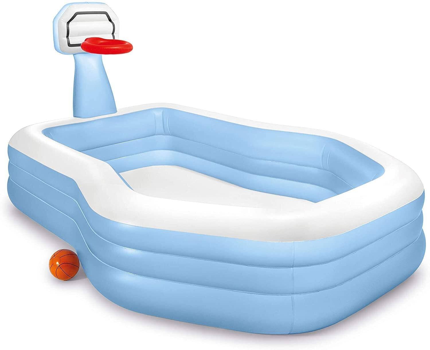 INTEX Swim Center Shootin Hoops Family Pool, for Ages 3+  ( 101 x 74 x 51 inches)