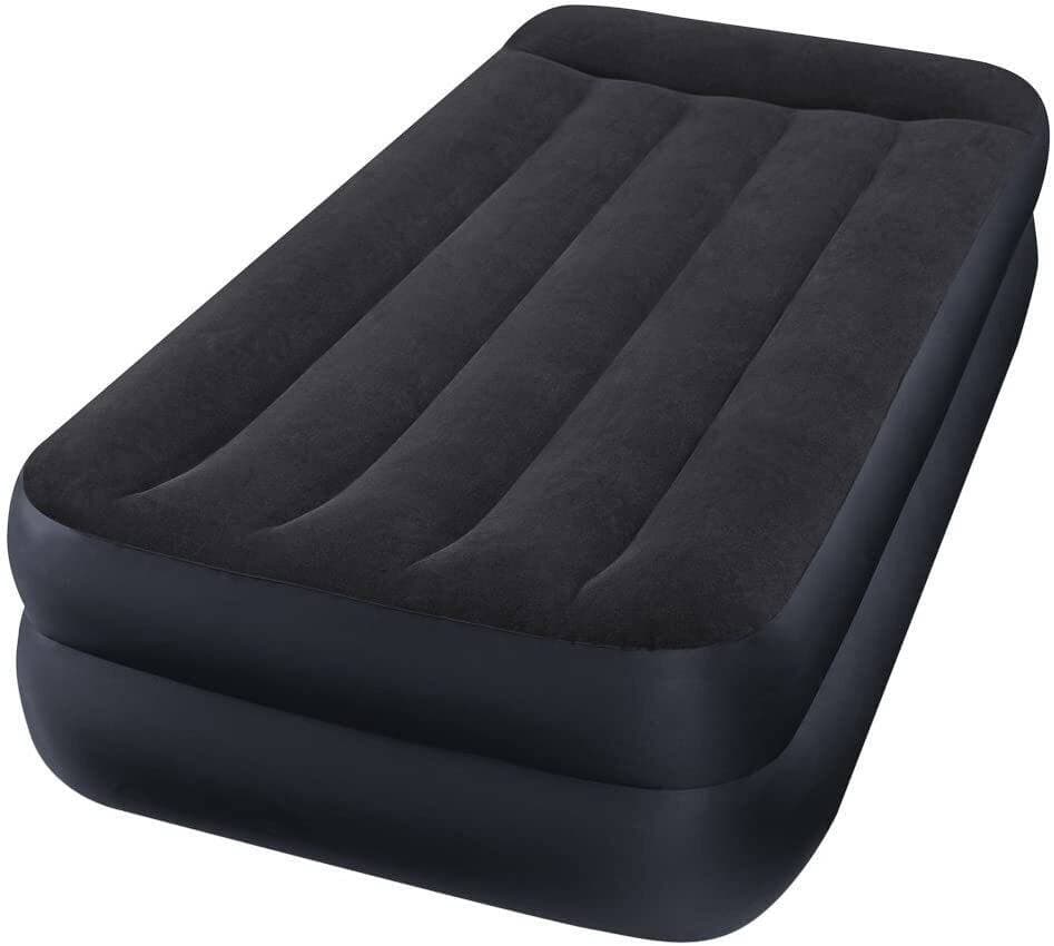 INTEX Air Bed (39X75X16.5) Dura Beam Plus Fiber-Tech?Technology With Built-in Electric Pump
