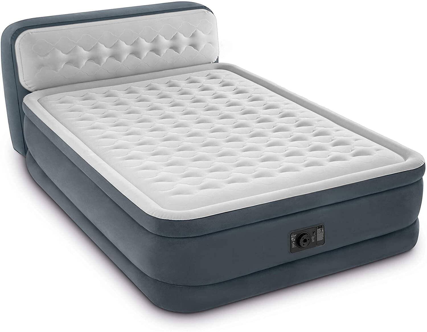 INTEX Airbed Ultra Plush Headboard 60 x 93 x 34 Queen Size Dura Beam Deluxe Series Fiber-Tech Technology