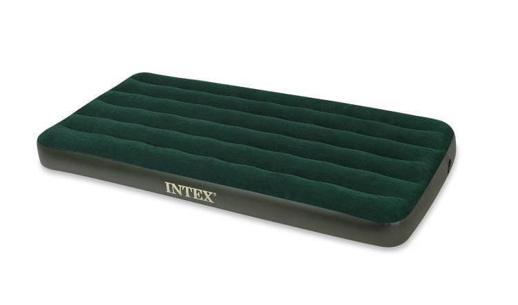 INTEX Airbed ( 39 x 75 x 8.75 ) Twin Size Prestige Downy Bed With Hand Held Battery Pump