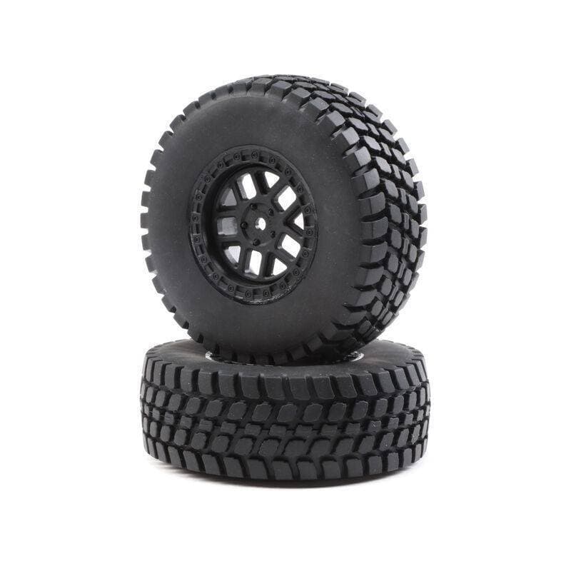 LOSI WHEEL & TIRE MOUNTTED 12mm HEX