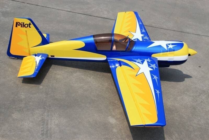 PILOT R/C YAK54 -87″ YELLOE BLUE STAR (SC06) Plane