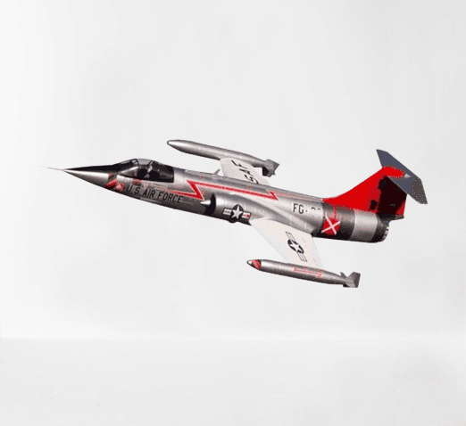 FREE WING F-104 70mm SILVER PNP Plane