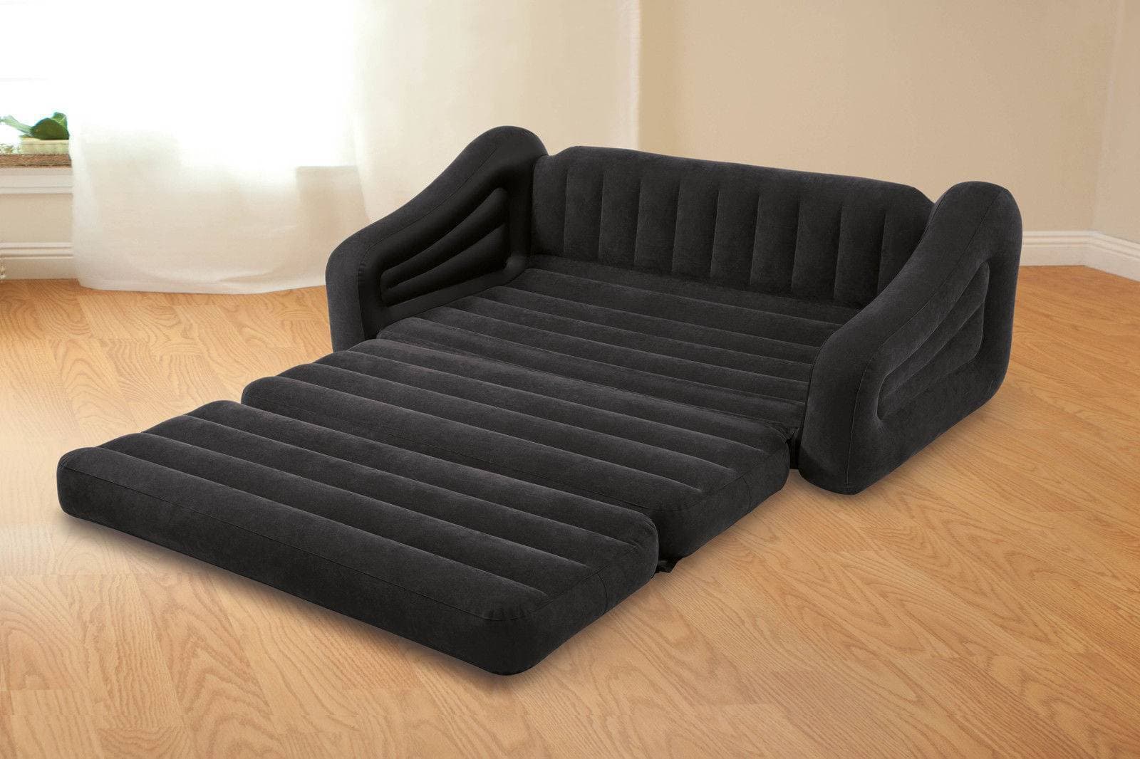 INTEX Pull-Out Sofa Double Seat & King Size Bed Mattress 76W x 91L x 28H